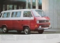 Preview: Volkswagen T3 Transporter Modellprogramm 1983 "Der VW Bus" Automobilprospekt (3295)